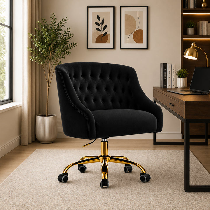 Clemence Office Chair |Black