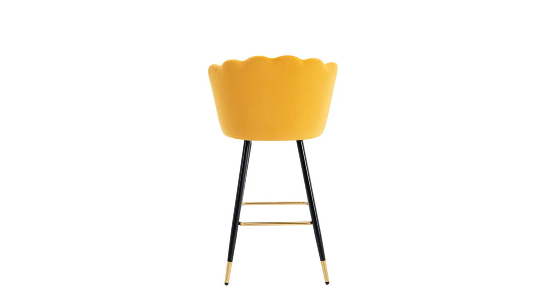 Flower Counter Stool - Yellow