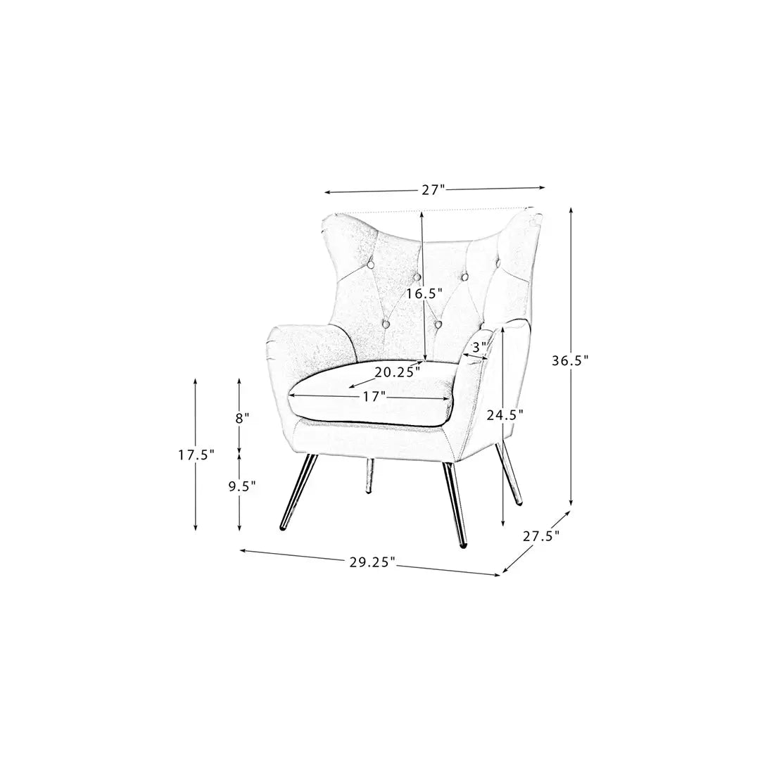 Dawson Accent Chair - Pink