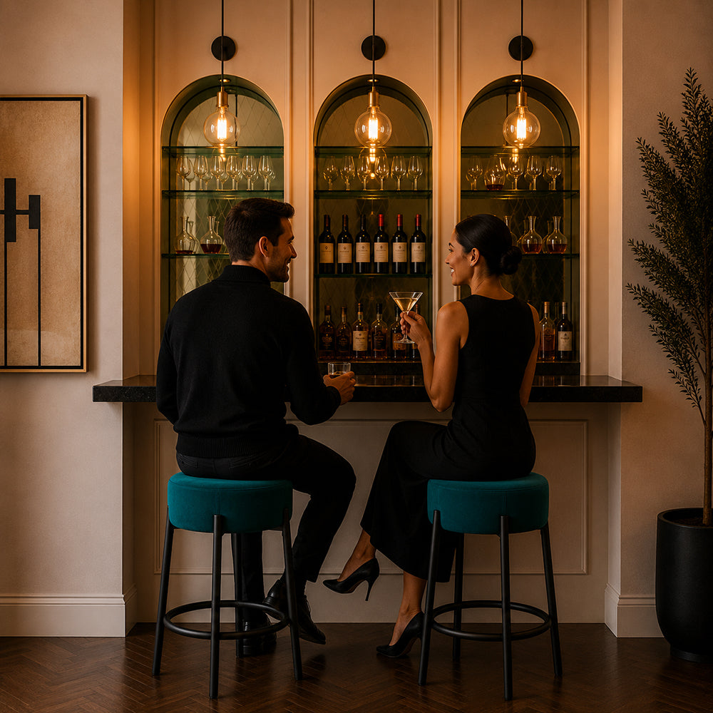 Doe Buck Barford Bar Stool|Teal
