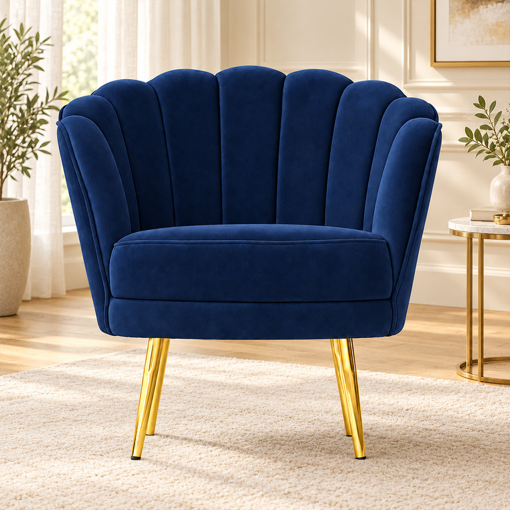 Shell Motif Accent Chair