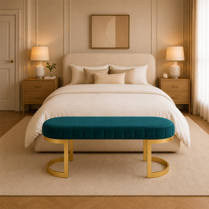 Doe Buck Bella bench|Teal