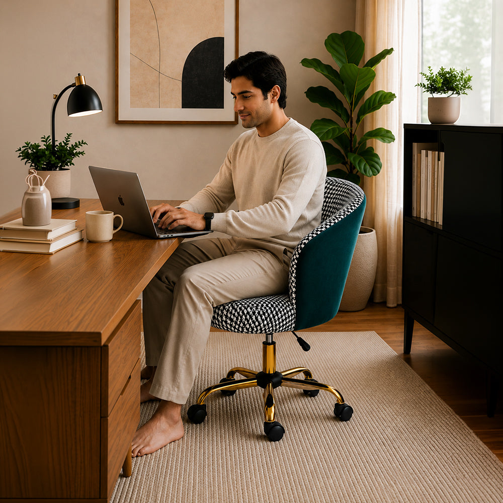 paolo Office Chair| Teal