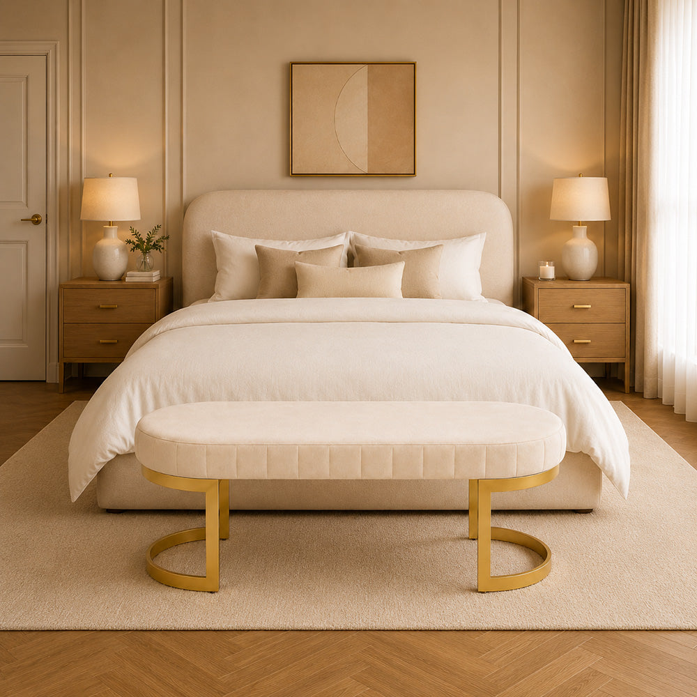 Doe Buck Bella bench|Beige