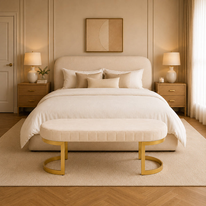 Doe Buck Bella bench|Beige