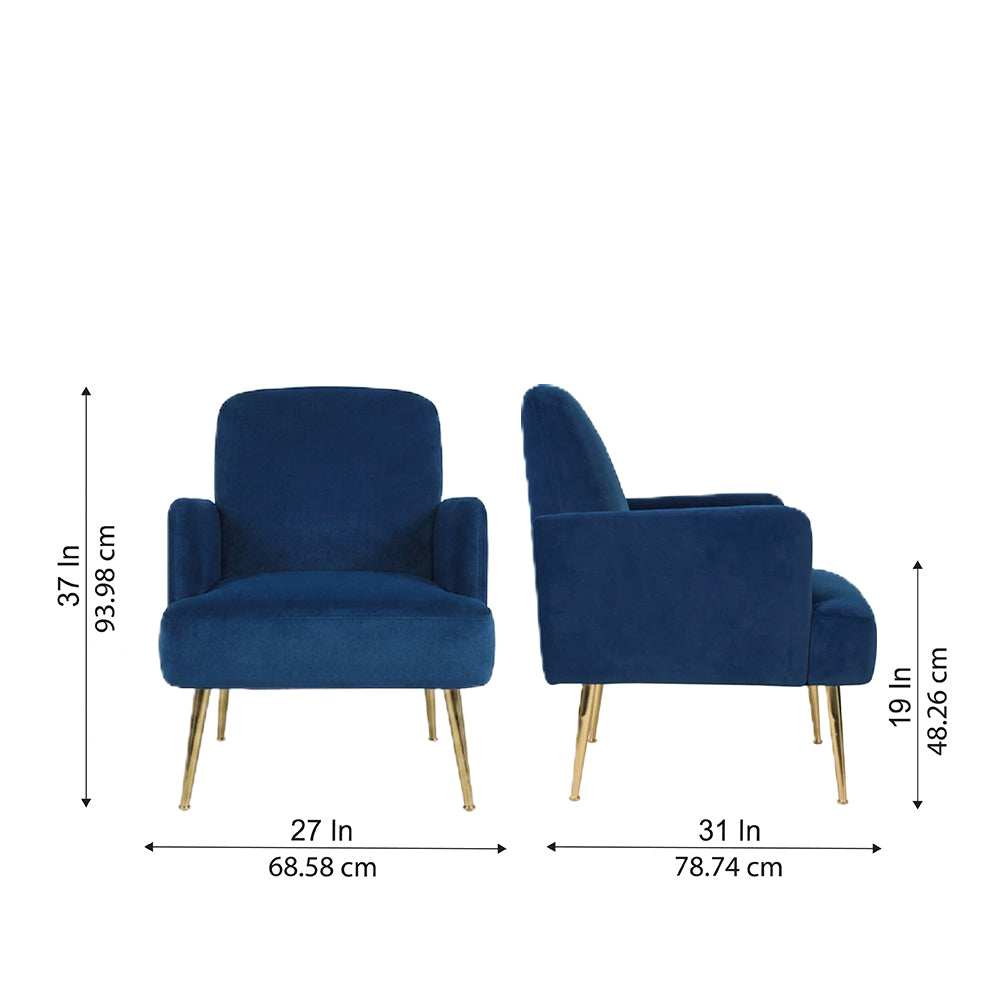 Esme Accent Chair|Blue