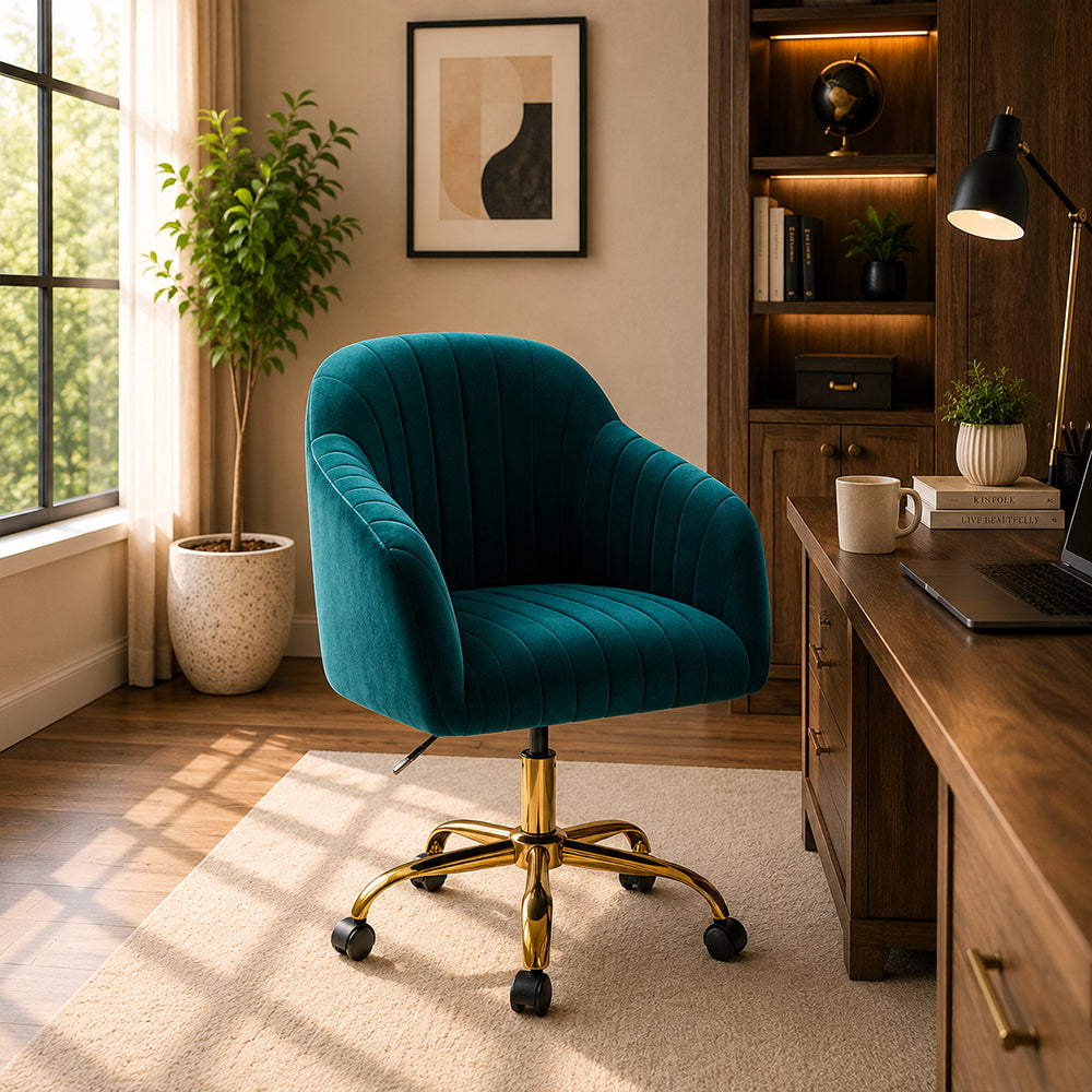 Louise Office Chair| Teal