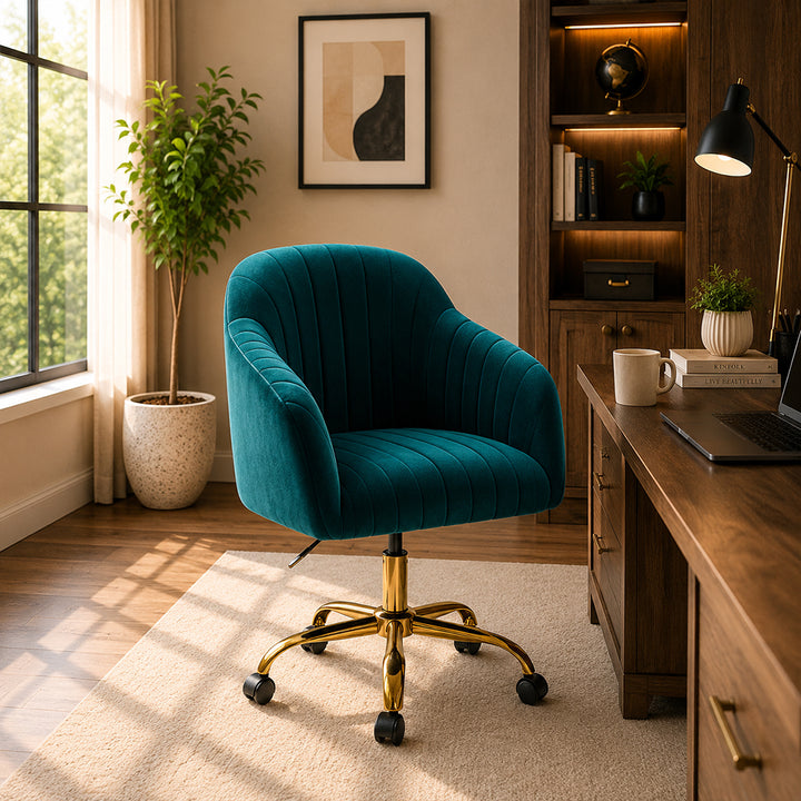 Louise Office Chair| Teal