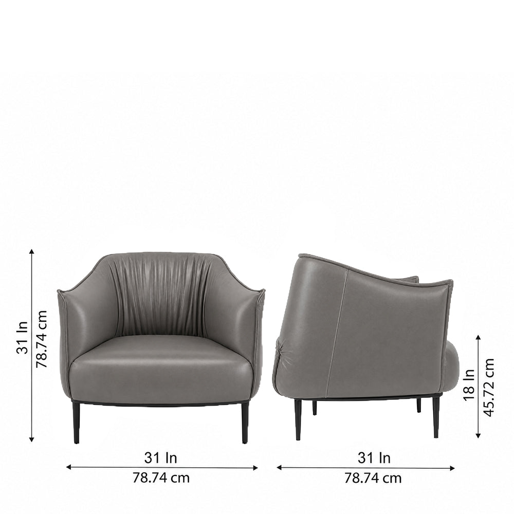 Almeda Lounge Chair| Grey