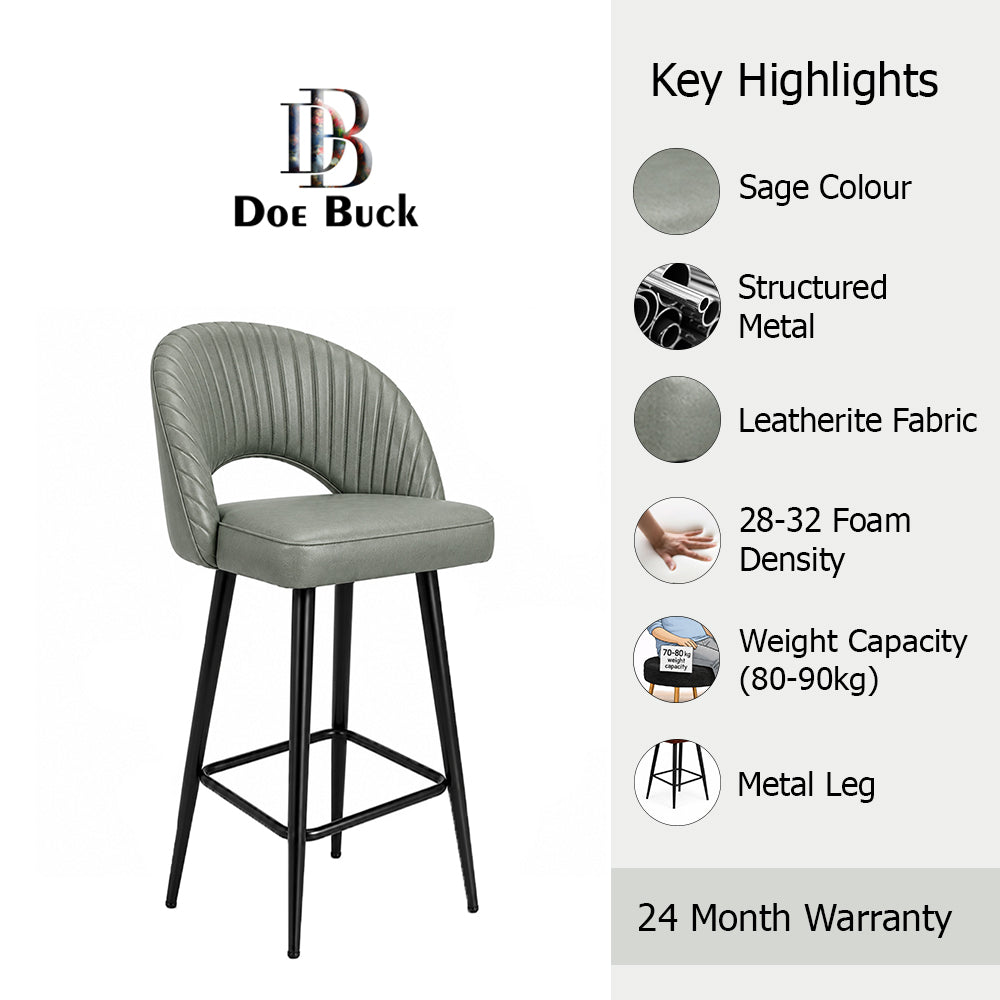 Doe Buck Elmore Bar Stool|Sage
