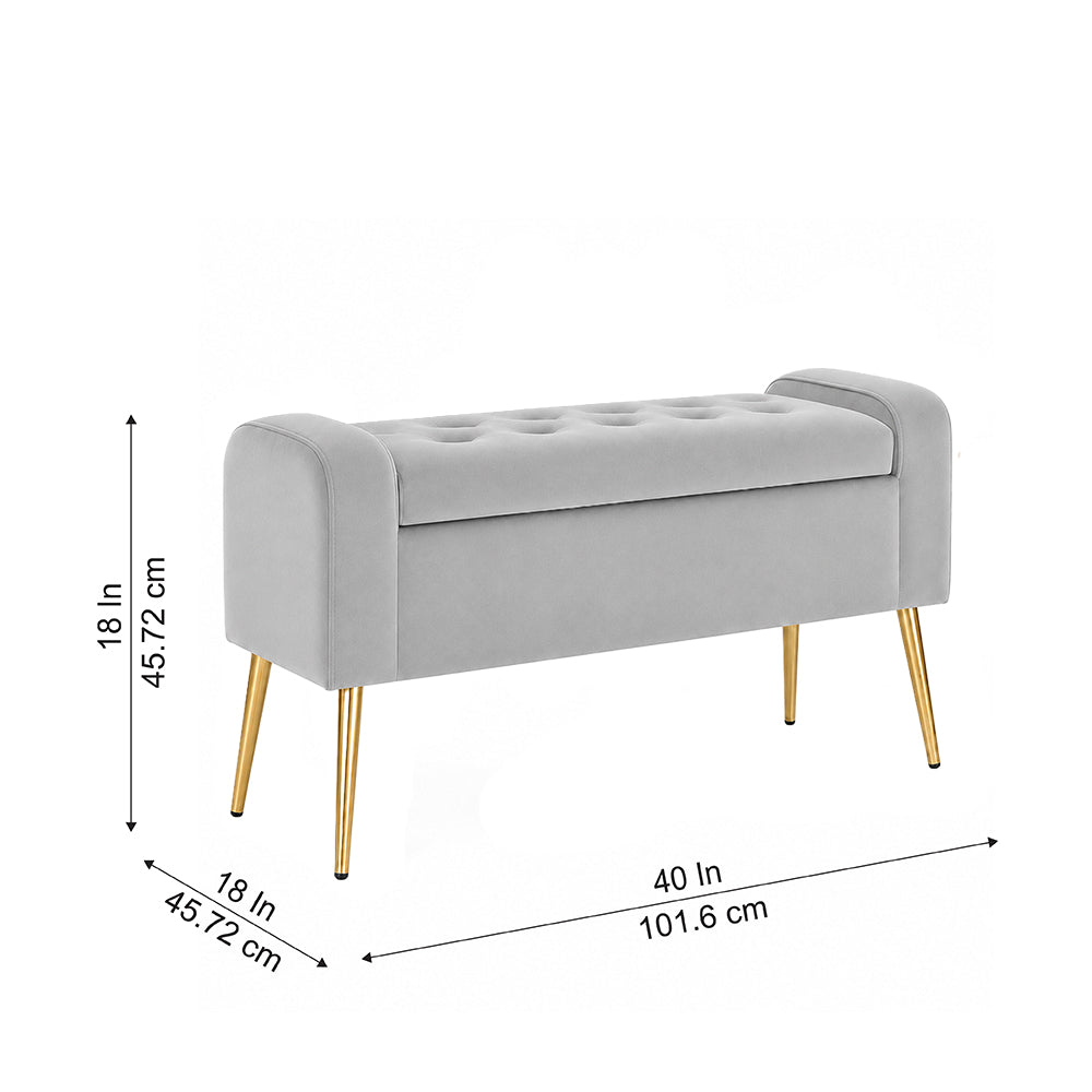 Doe Buck victoria bench|Grey
