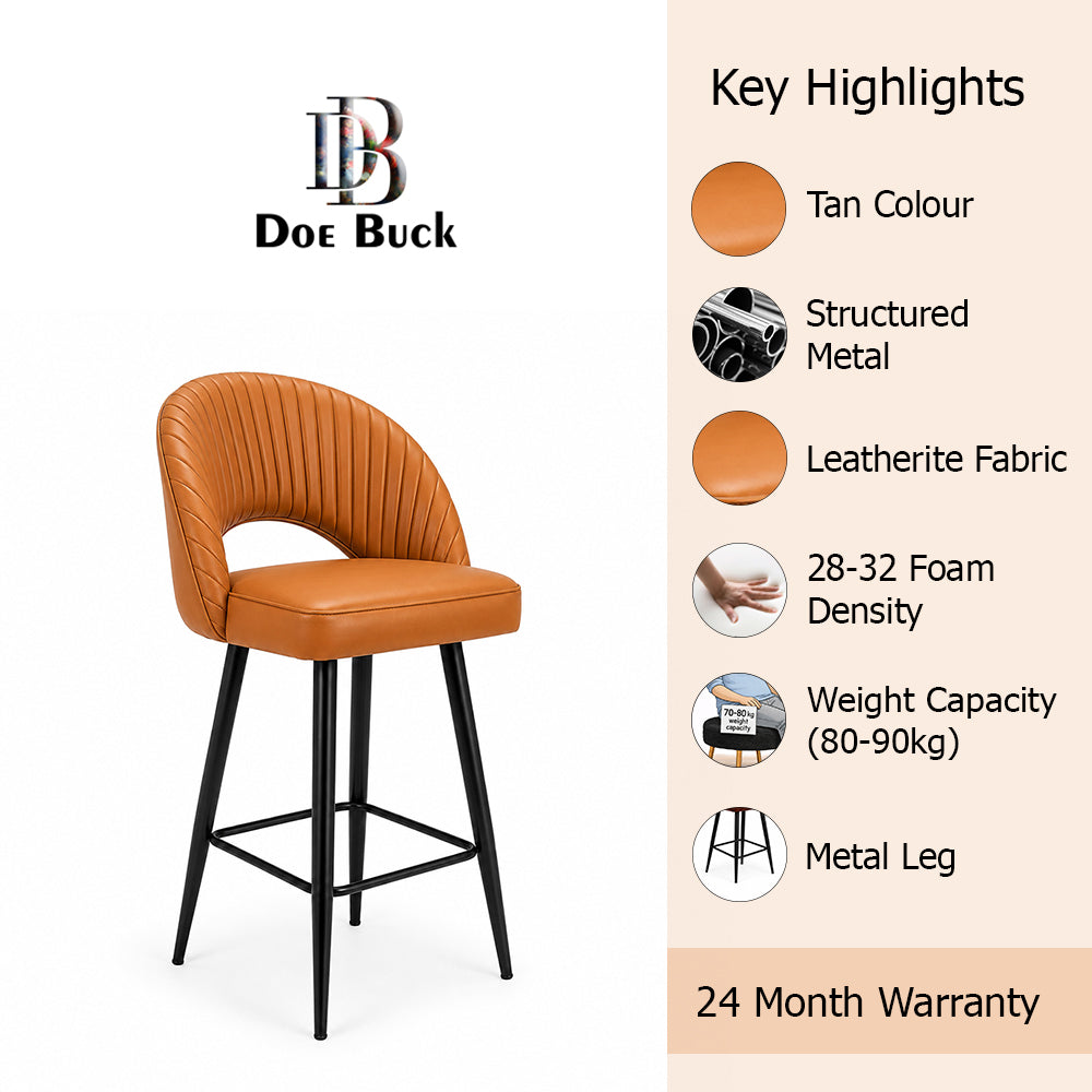 Doe Buck Elmore Bar Stool|Tan
