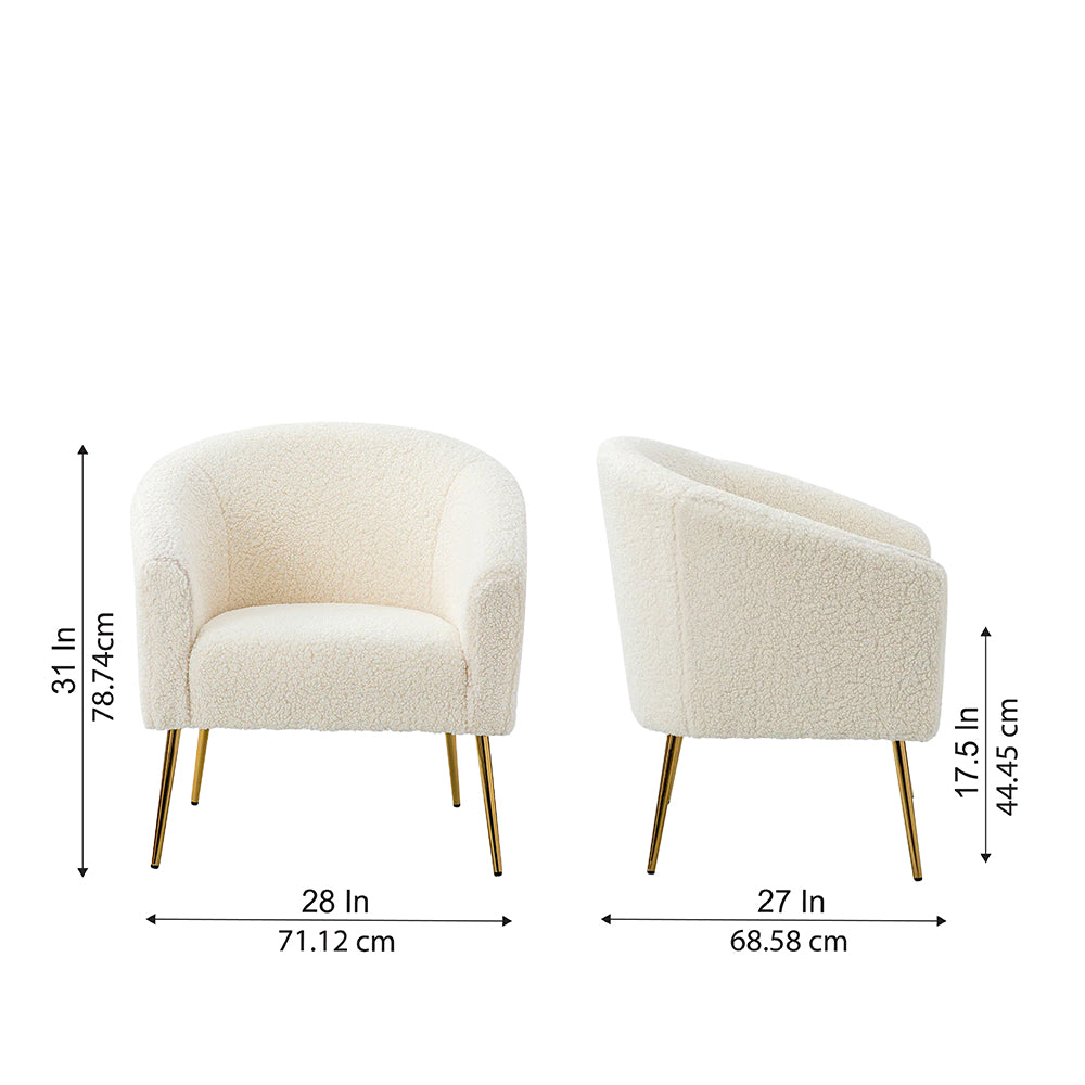 Herrin Accent Chair| White