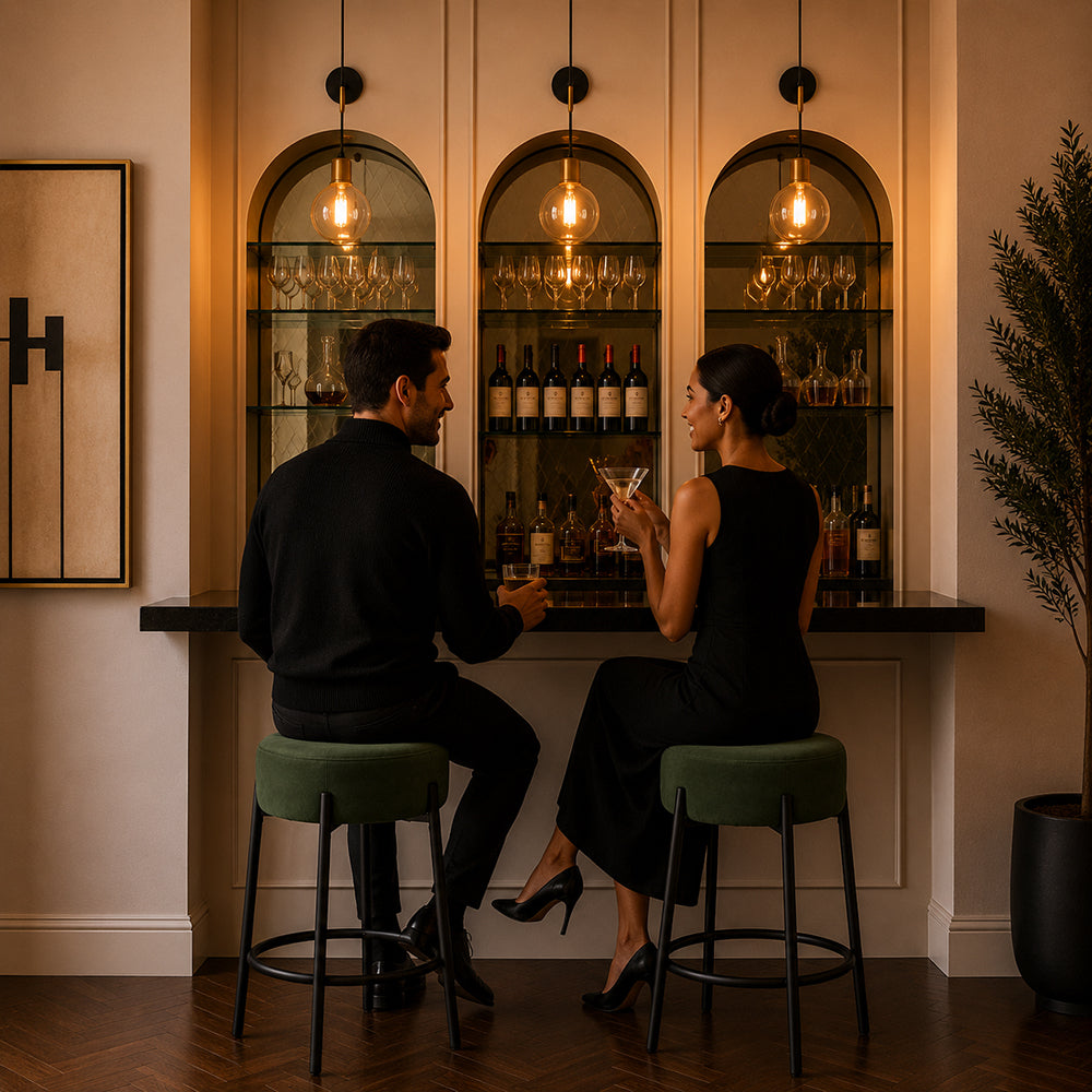 Doe Buck Barford Bar Stool|Green