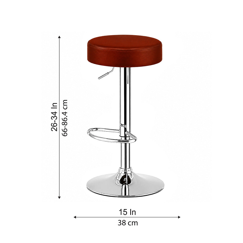 Doe Buck linon Barstool|Brown