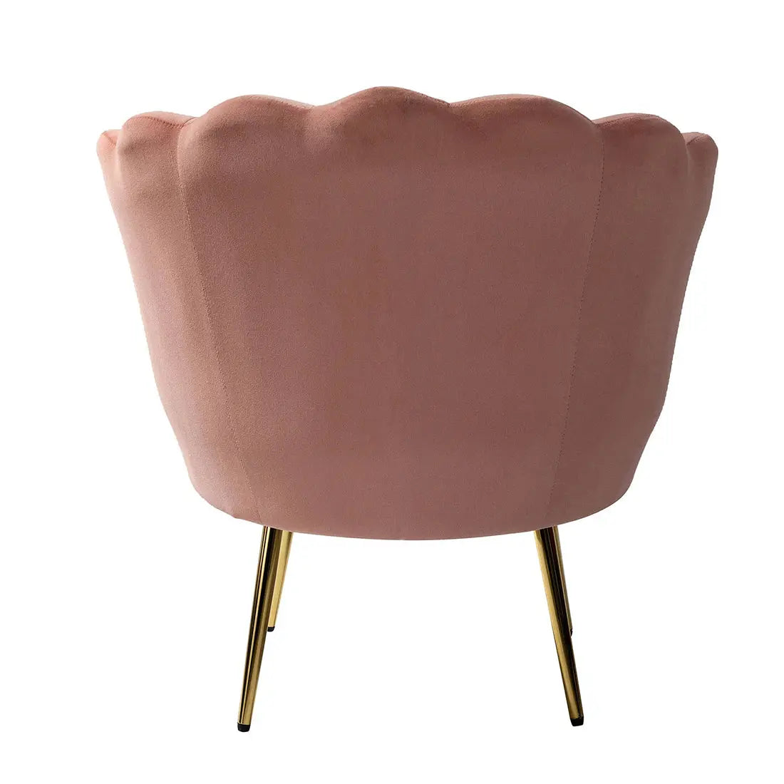 Shell Motif Accent Chair – Pink
