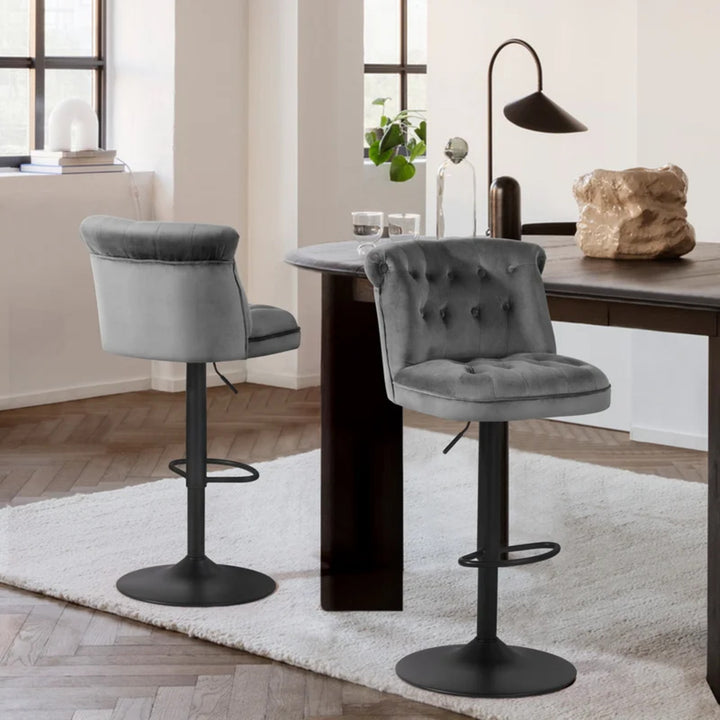 Cellan Swiel Adjustable Bar Stool - Grey