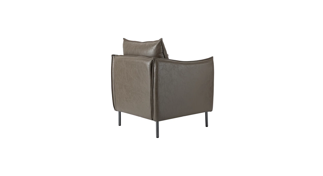 Lucas Accent Chair Grey | Mid Century Accent Chair Smoke Grey