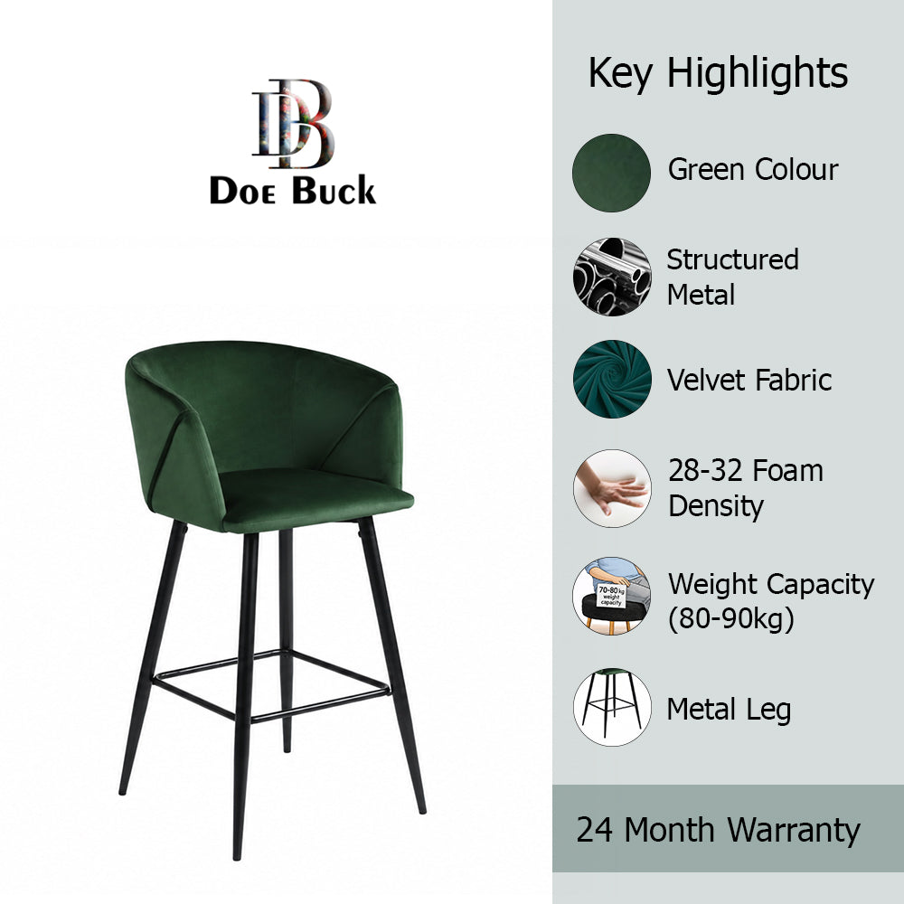 Doe Buck Clea Barstool|Green