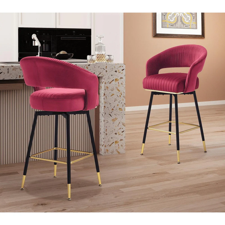 Mixoy Bar Stool - Burgundy