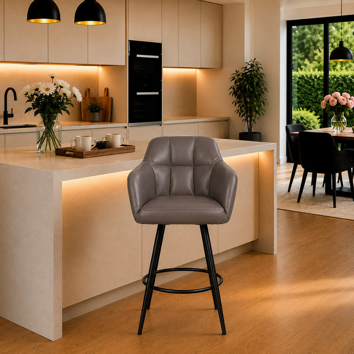 Doe Buck Cayden BarStool|Grey