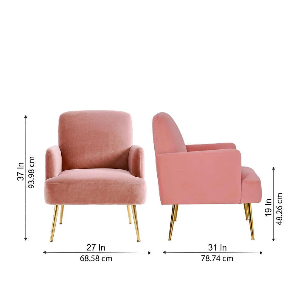 Esme Accent Chair|Pink