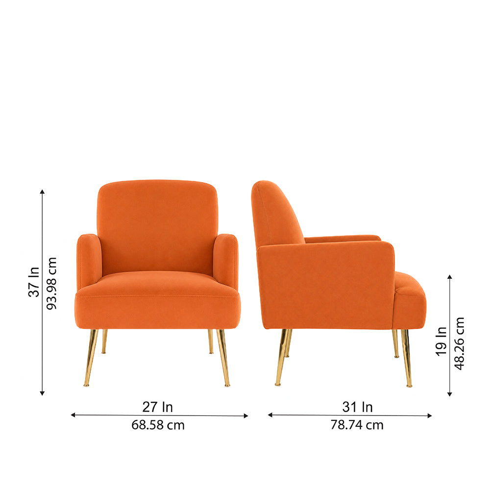 Esme Accent Chair|Orange