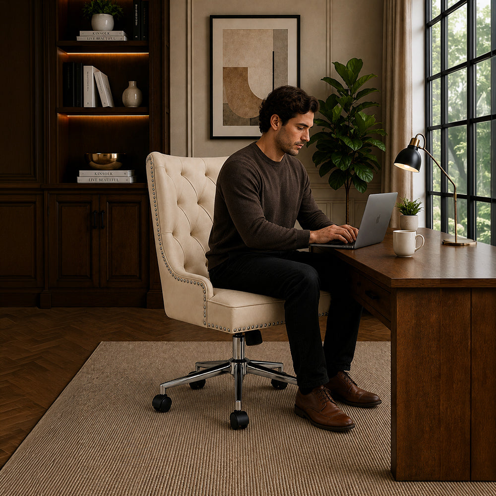 Amparo Office Chair| Beige