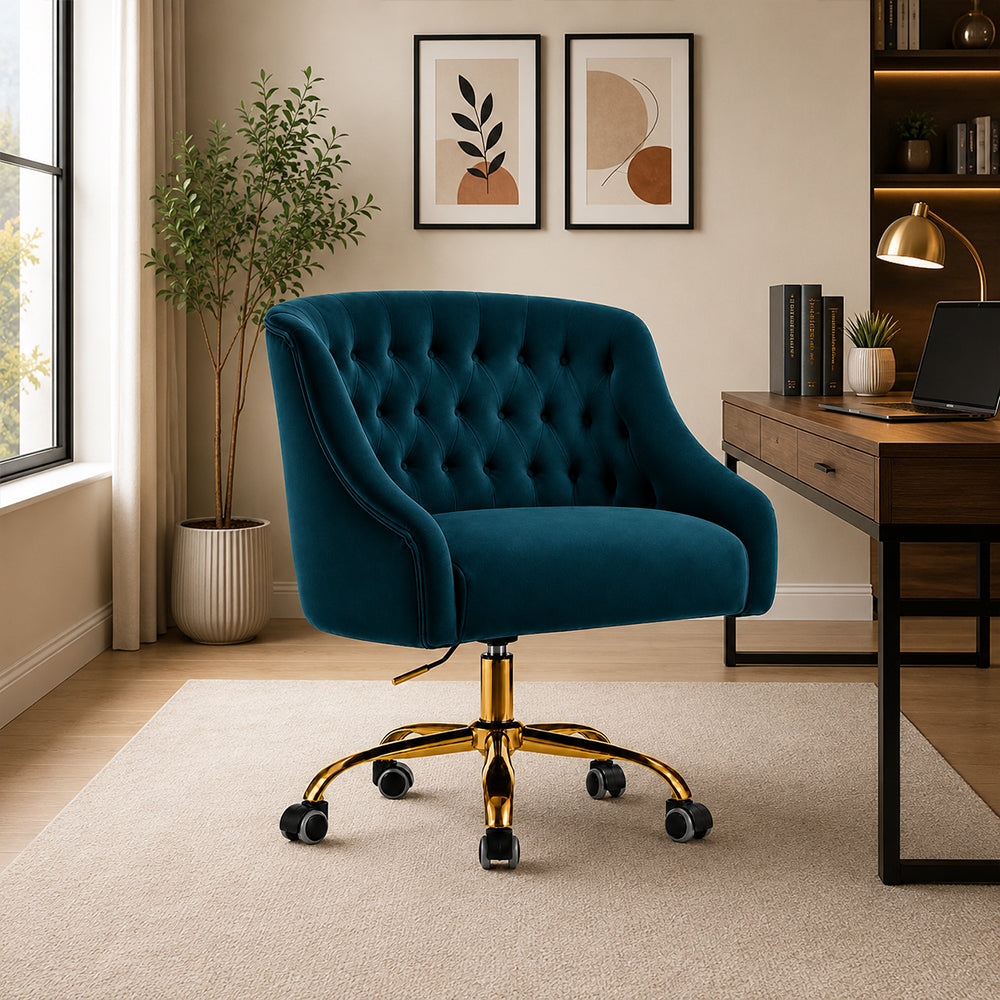 Clemence Office Chair |Teal