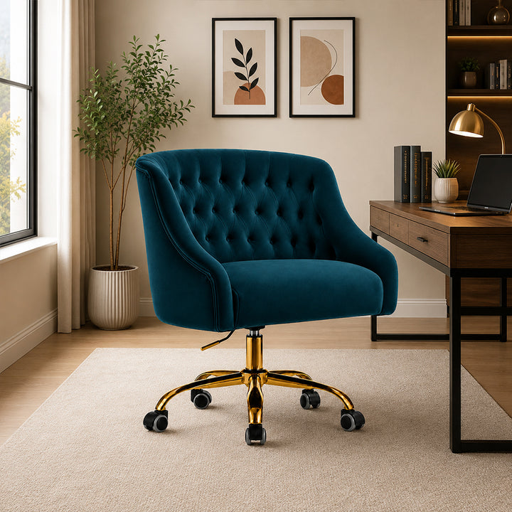 Clemence Office Chair |Teal
