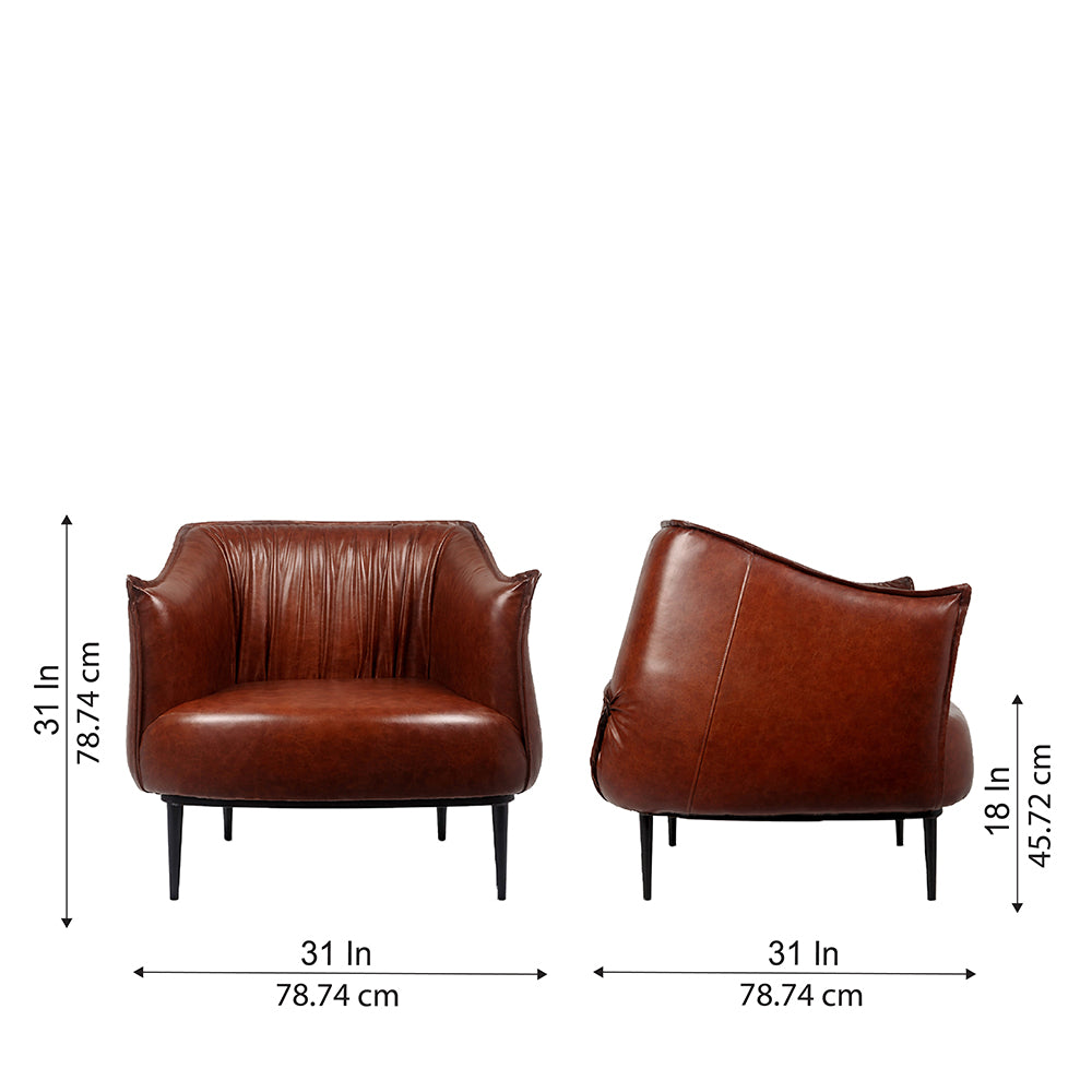 Almeda Lounge Chair|Brown