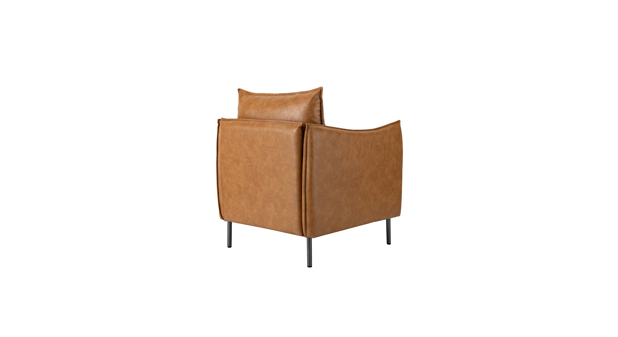 Lucas Accent Chair Tan | Mid Century Accent Chair Tan Brown