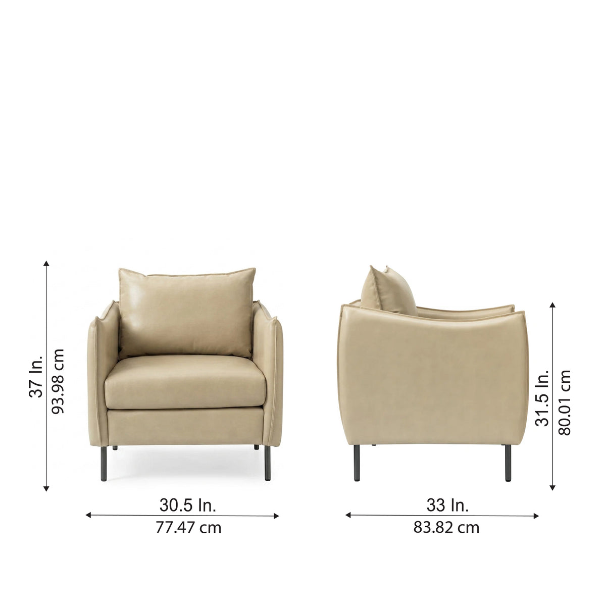 Lucas Mid Century Accent Chair