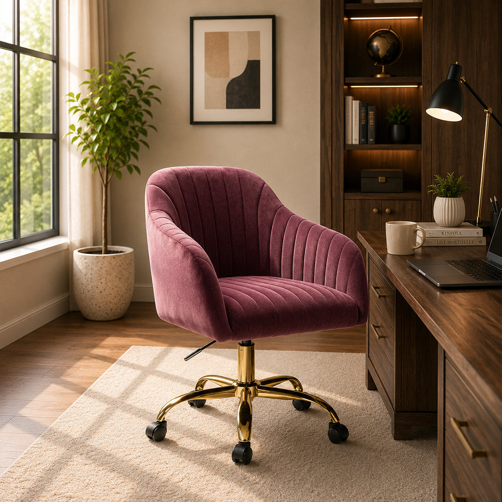 Louise Office Chair| Purple