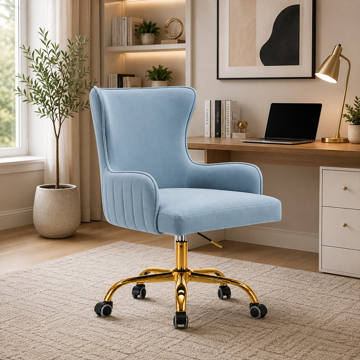 Adan Office Chair – Sky Blue