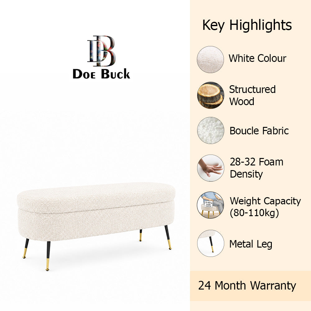 Doe Buck Hilbert bench|White