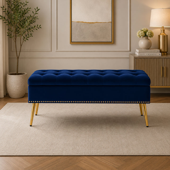 Doe Buck Cove bench|Blue