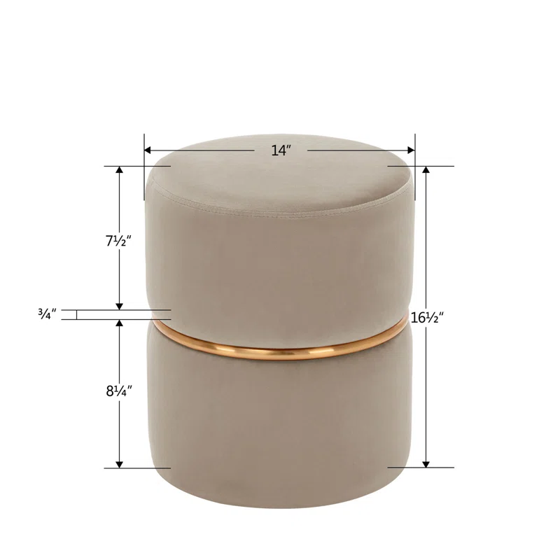 Gracy Ottoman In Beige