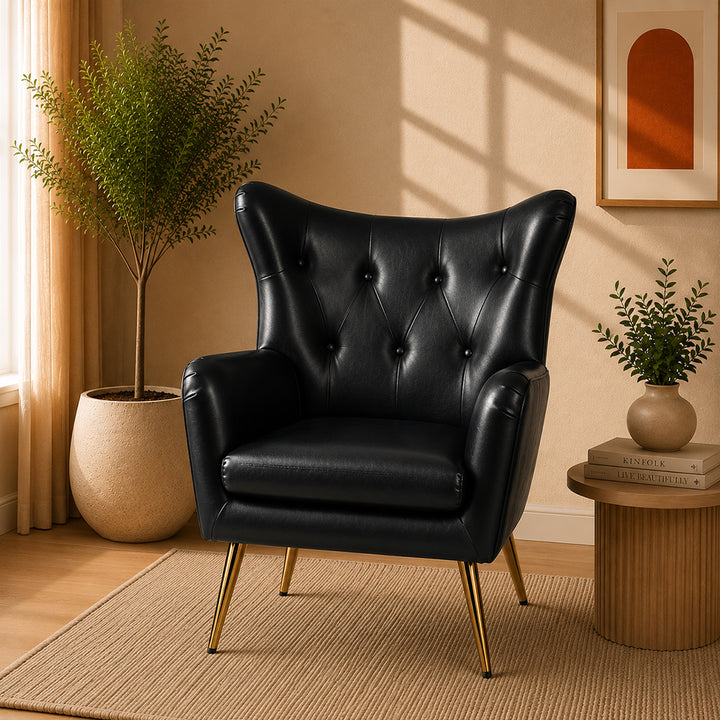 Haddly Lounge Chairs| Black