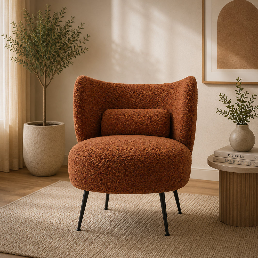 Collin Accent Chair| Dark Brown