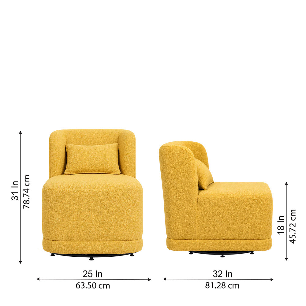 Doe Buck Schillar Lounge Chair | Yellow