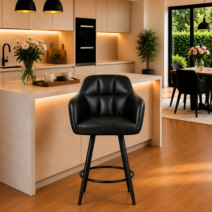 Doe Buck Cayden BarStool|Black
