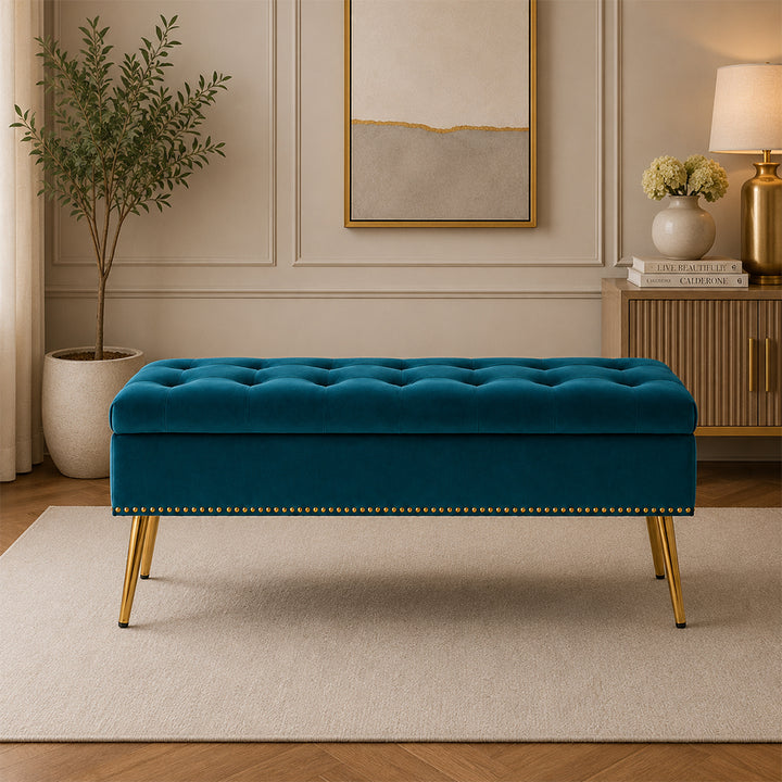 Doe Buck Cove bench|Teal