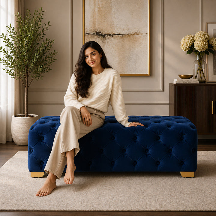 Doe Buck velora bench|Blue