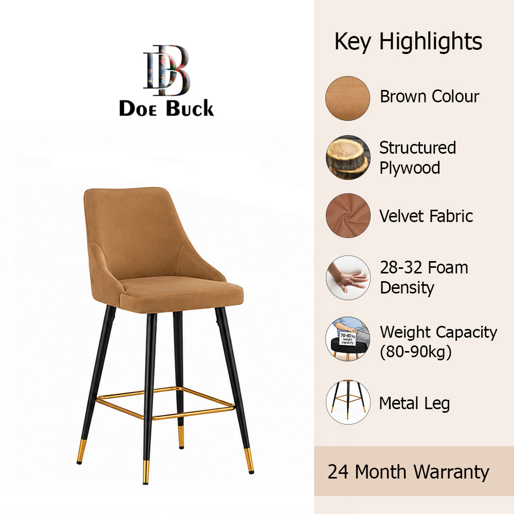 DoeBuck Davan Barstool|Brown