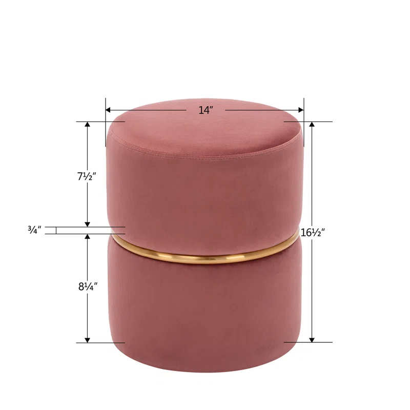 Gracy Ottoman In Pink