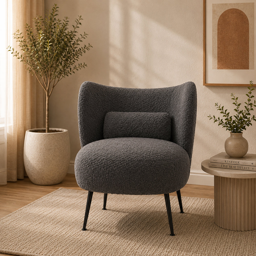 Collin Accent Chair| Grey