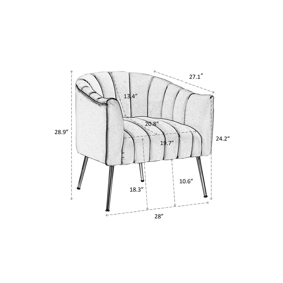 Jella Accent Chair - Orange