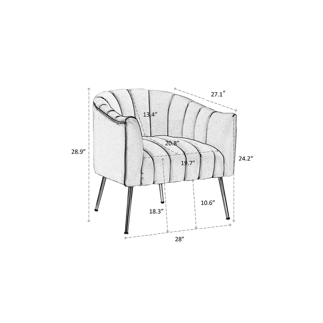 Jella Accent Chair - Purple