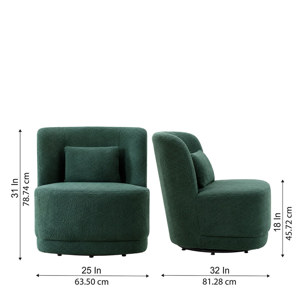 Doe Buck Schillar Lounge Chair|Green